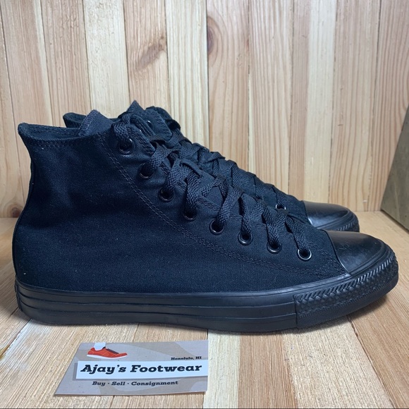 Converse Chuck Taylor All Star M3310 Triple Black High Top Shoes Men’s Size: 10